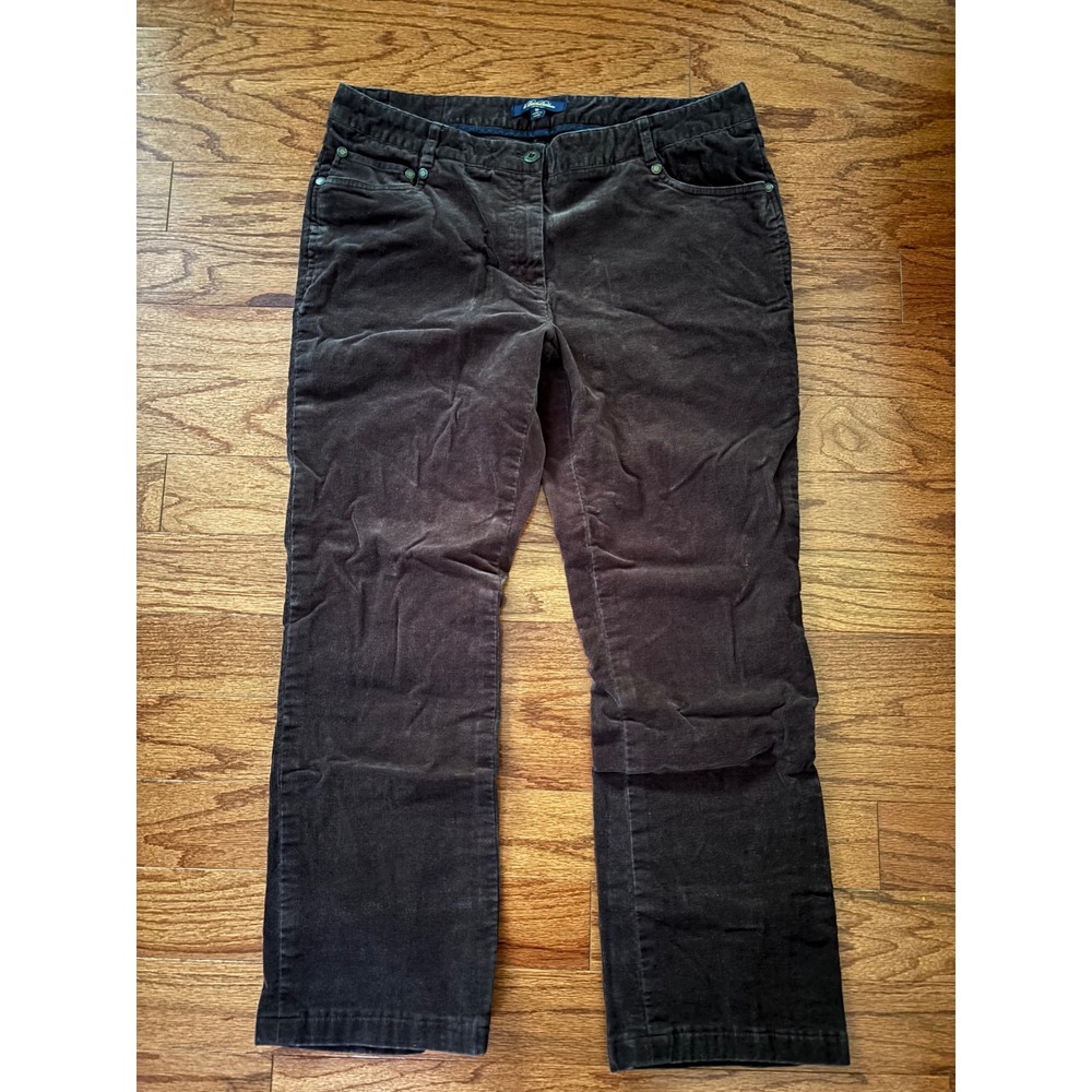 Brooks Brothers Lucia Fit Brown Corduroy Pants Size 12‎